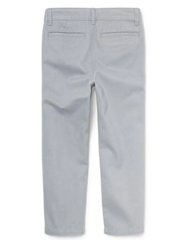 Pantalon chino extensible d'uniforme pour garçons - Husky