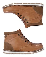 Boys Lace Up Moccasin Boots