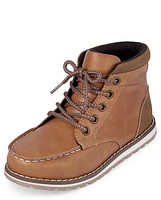 Boys Lace Up Moccasin Boots