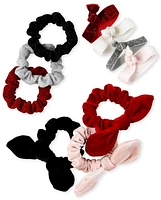 Girls Velvet Scrunchie 10-Pack