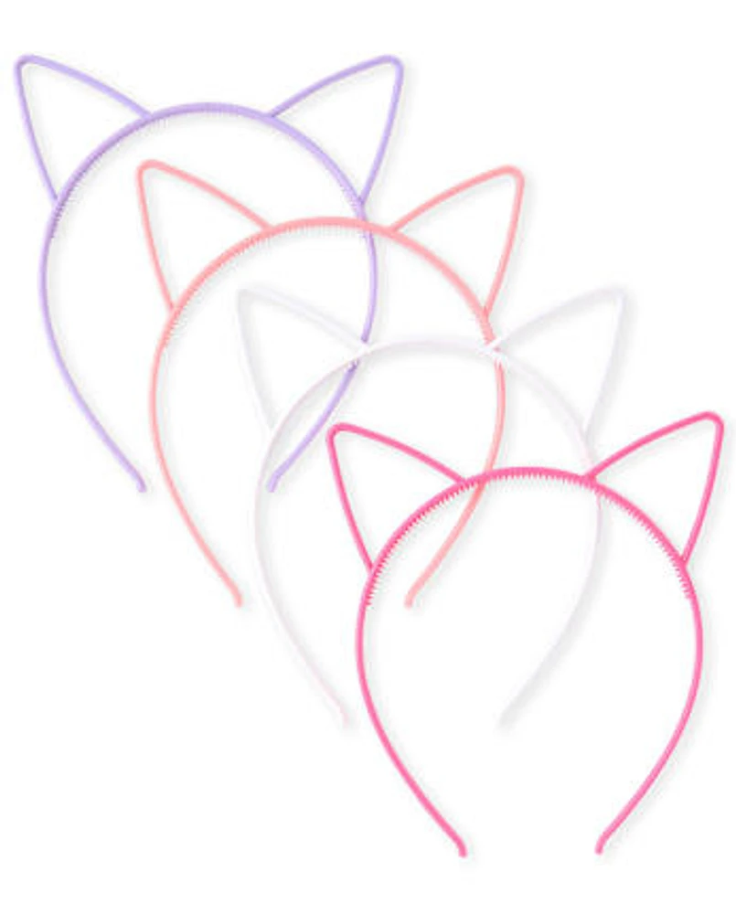 Girls Cat Ears Headband 4-Pack