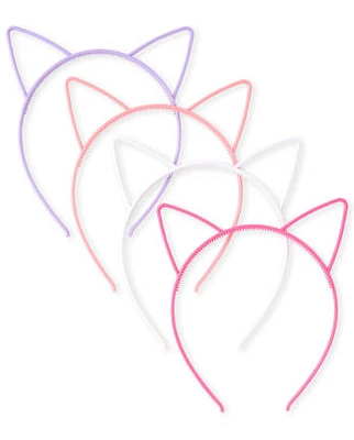 Girls Cat Ears Headband 4-Pack