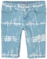 Girls Tie Dye Denim Skimmer Shorts