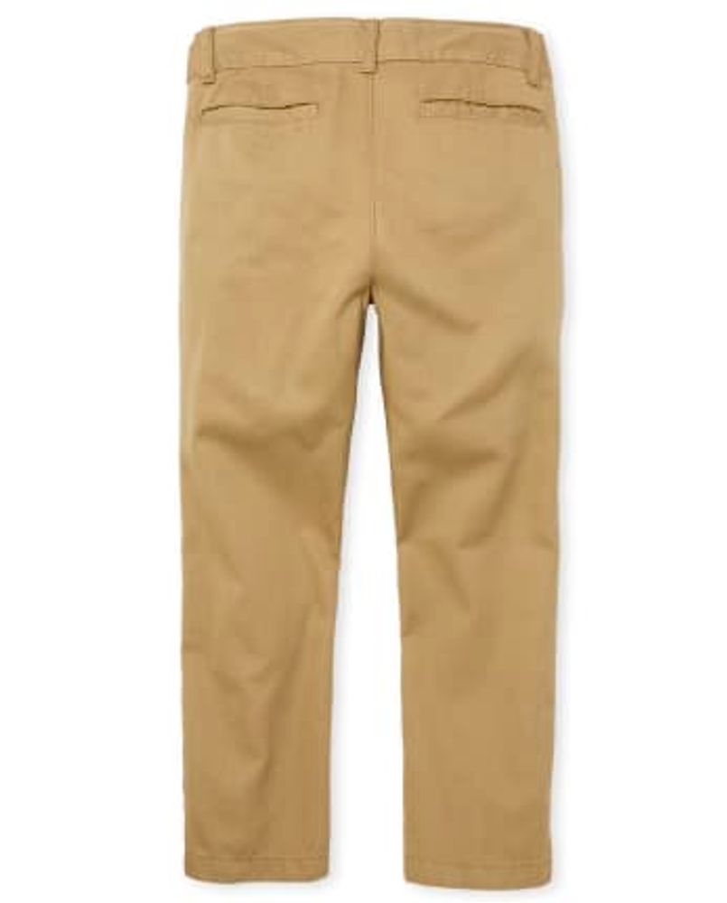 Boys Uniform Stretch Skinny Chino Pants 2-Pack