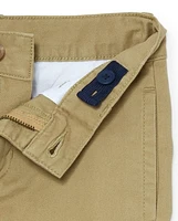 Lot de 2 pantalons chino droits extensibles pour uniformes garçons