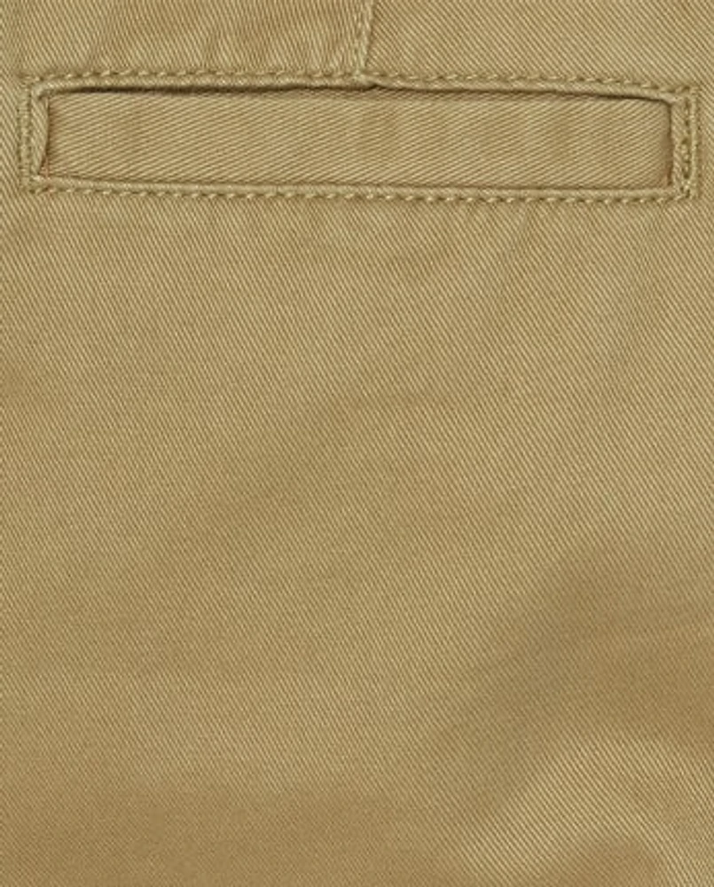 Lot de 2 pantalons chino droits extensibles pour uniformes garçons