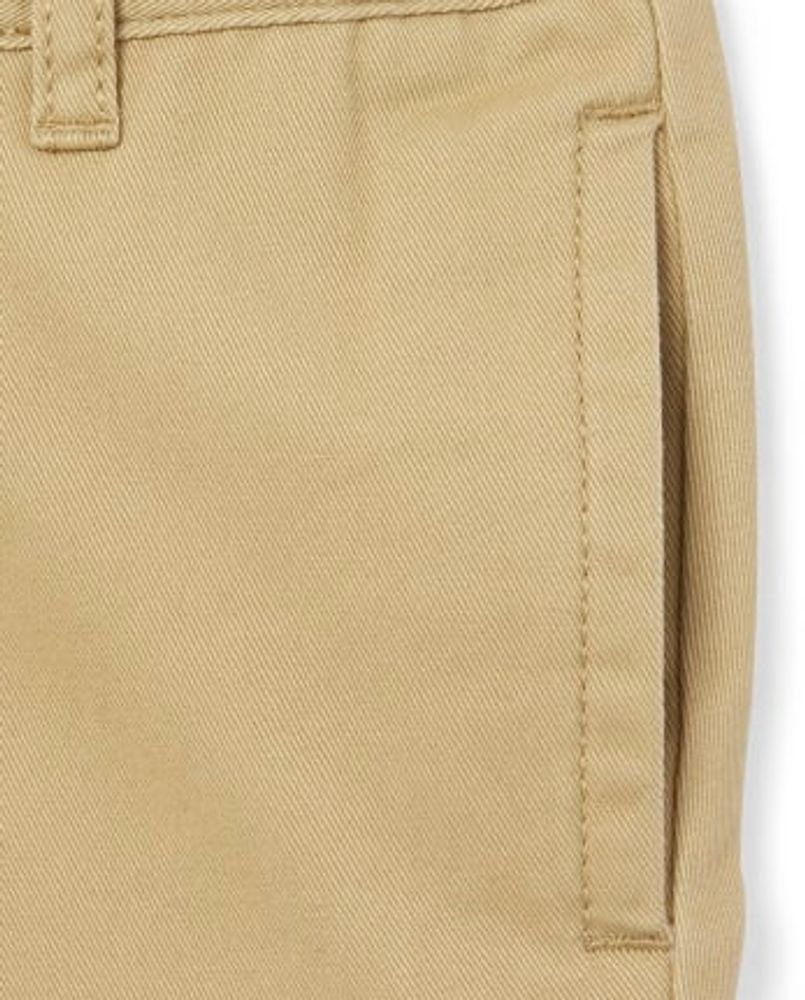 Baby And Toddler Boys Uniform Relaxed Chino Pants 2-Pack