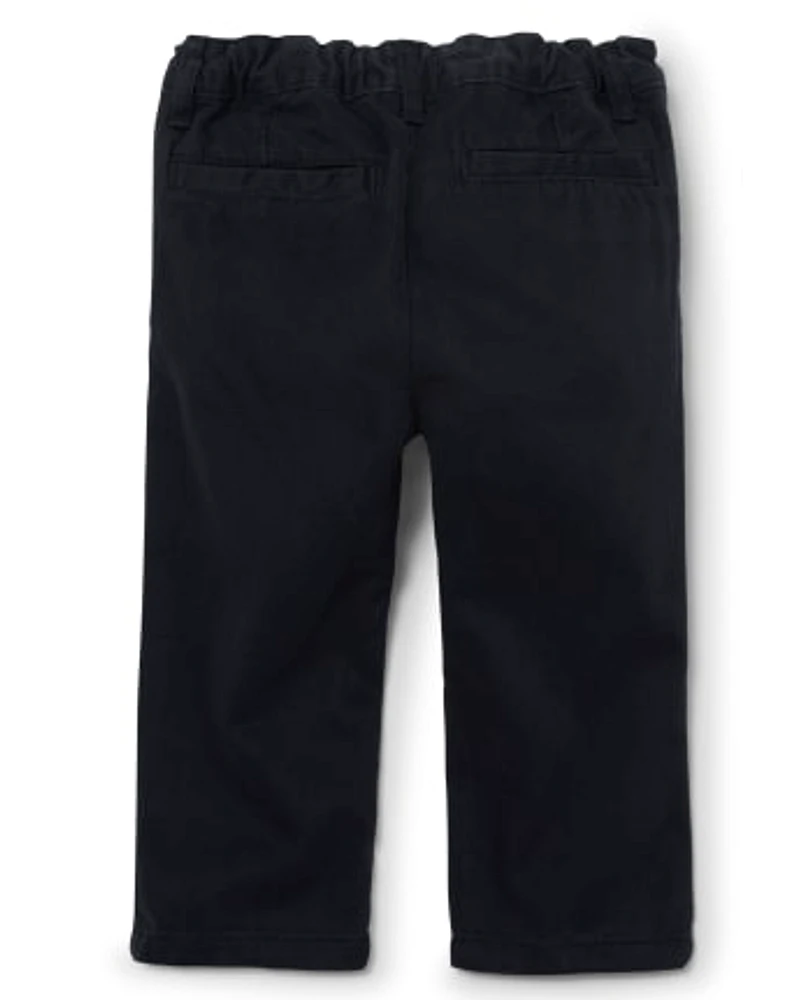 Lot de 2 pantalons chino basiques pour bébé et tout-petit garçon