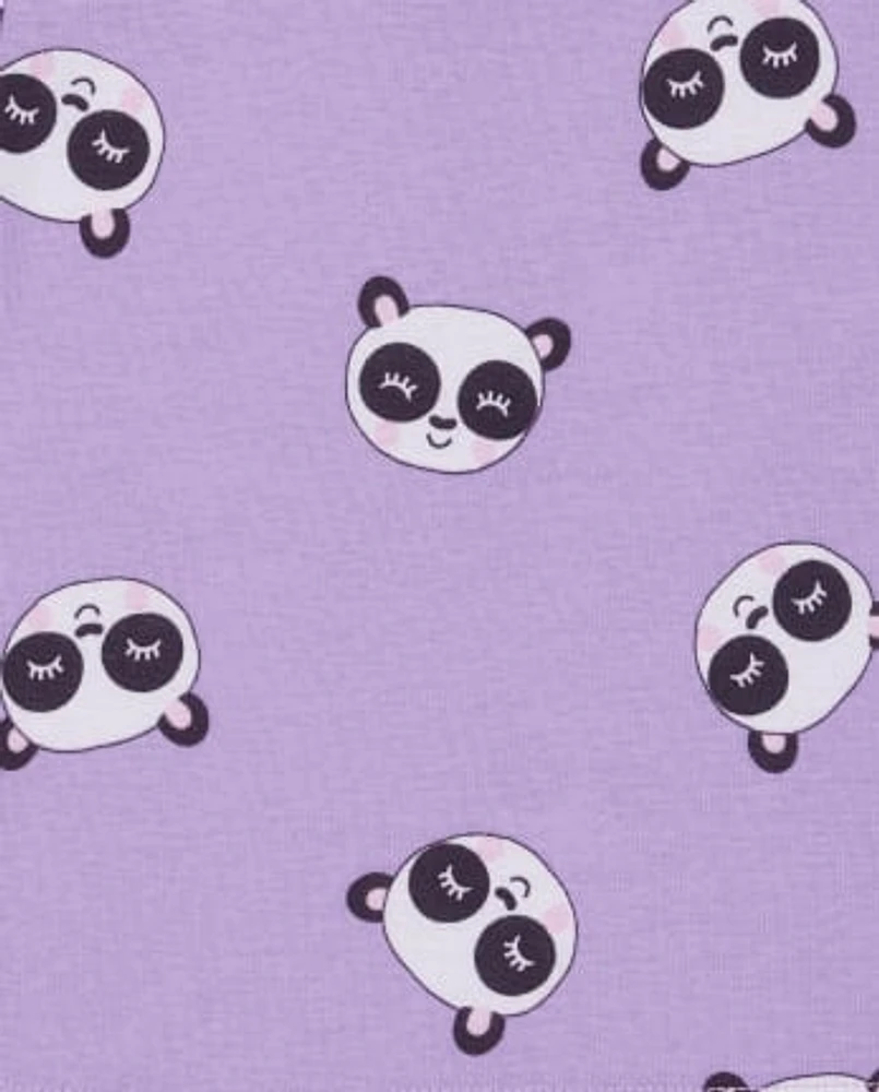 Lot de 2 pyjamas en coton ajustés Panda pour bébés et petites filles