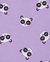 Lot de 2 pyjamas en coton ajustés Panda pour bébés et petites filles