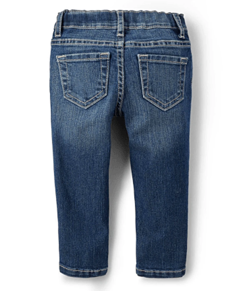 Lot de 2 jeans skinny pour bébés et petites filles