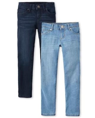 Girls Basic Skinny Jeans 2-Pack
