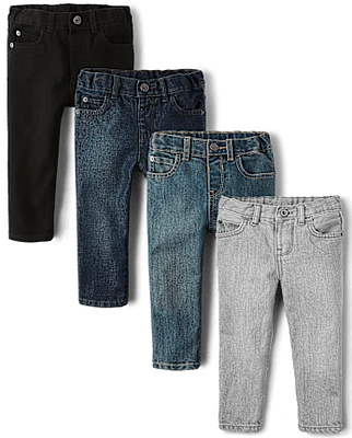 Baby And Toddler Boys Skinny Jeans 4-Pack