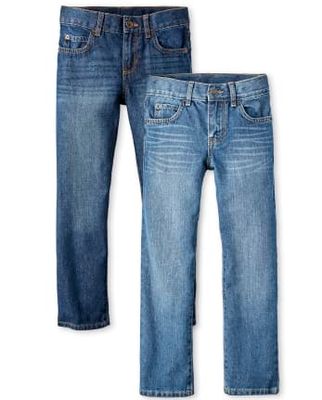 Boys Non-Stretch Straight Jeans -Pack