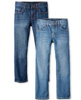 Boys Non-Stretch Straight Jeans -Pack
