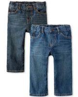 Baby And Toddler Boys Straight Jeans 2-Pack