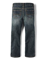 Lot de 2 jeans à jambe semi-évasée garçon