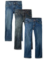 Lot de 3 jeans bootcut basiques pour garçon