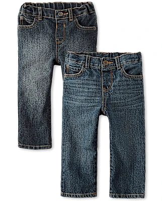 Baby And Toddler Boys Straight Jeans -Pack