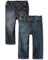 Baby And Toddler Boys Straight Jeans 2-Pack