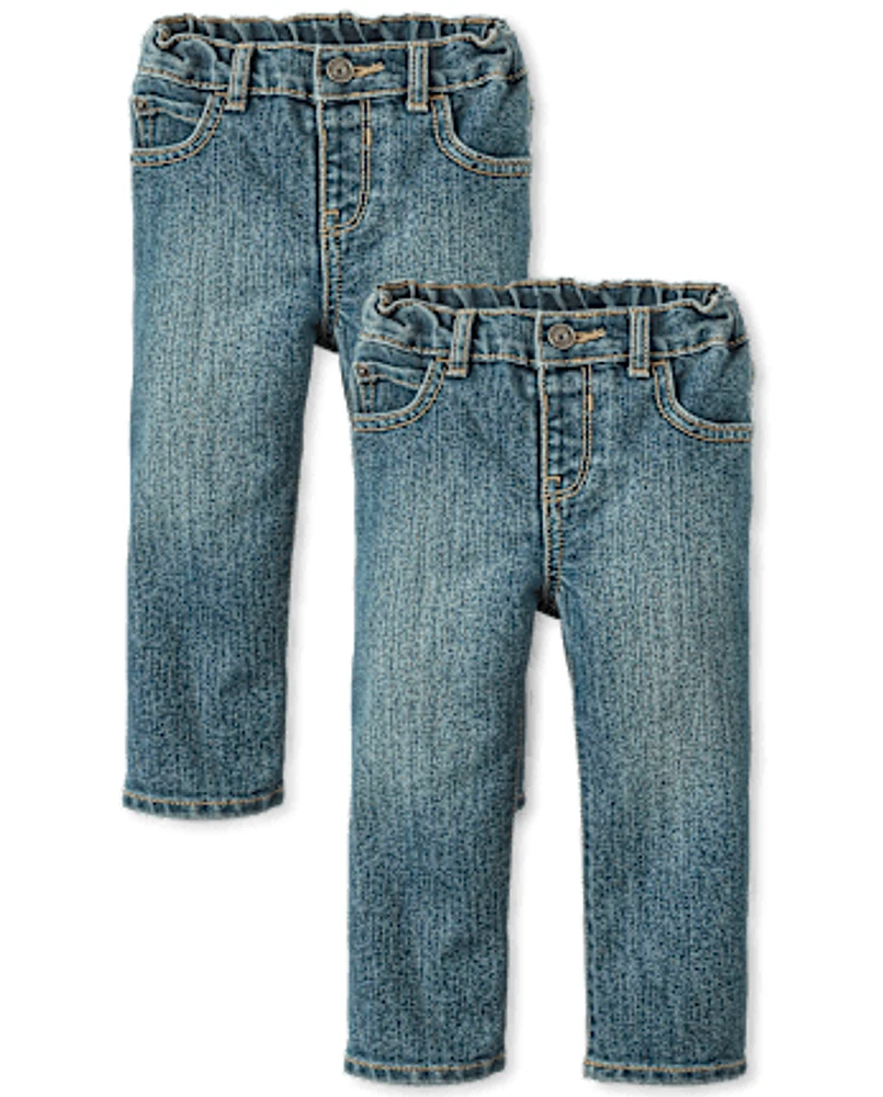 Baby And Toddler Boys Bootcut Jeans 2-Pack