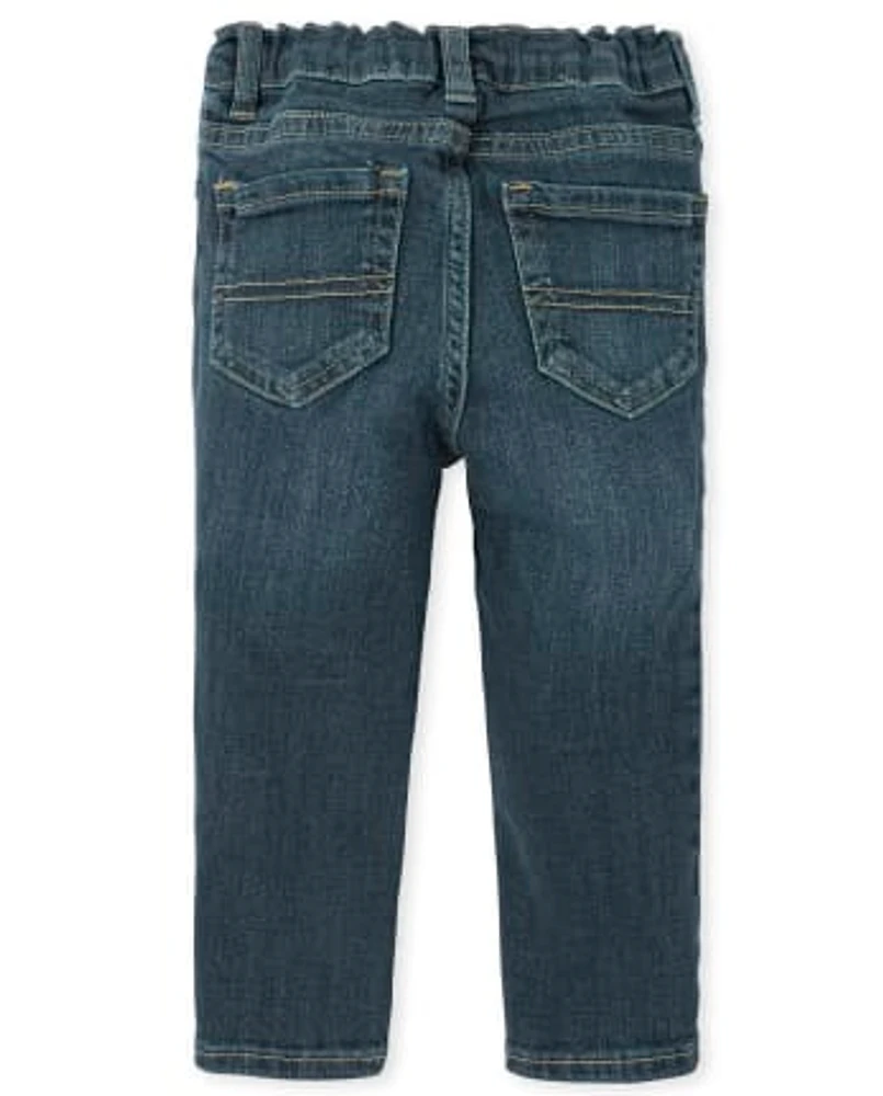 Lot de 2 jeans skinny basiques pour bébé et tout-petit garçon