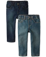 Lot de 2 jeans skinny basiques pour bébé et tout-petit garçon