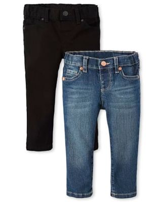 Baby And Toddler Girls Basic Skinny Jeans -Pack