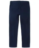 Girls Uniform Stretch Bootcut Chino Pants 2-Pack - Plus