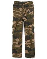 Ensemble de 2 pantalons cargo camouflage à enfiler pour garçon