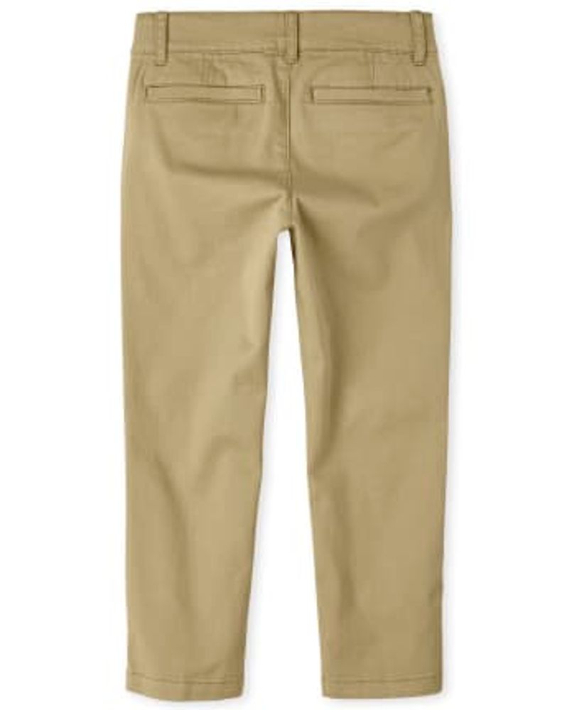 Boys Uniform Stretch Straight Chino Pants -Pack