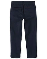 Boys Uniform Stretch Skinny Chino Pants -Pack