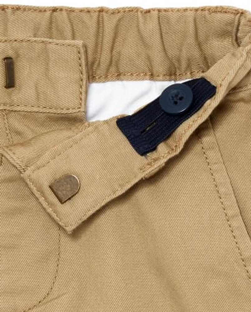 Lot de 2 pantalons chino droits et extensibles pour bébés tout-petits garçons