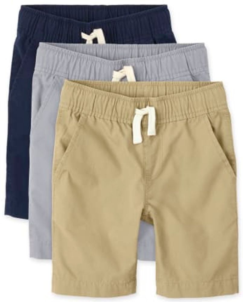 Boys Pull On Jogger Shorts 3-Pack