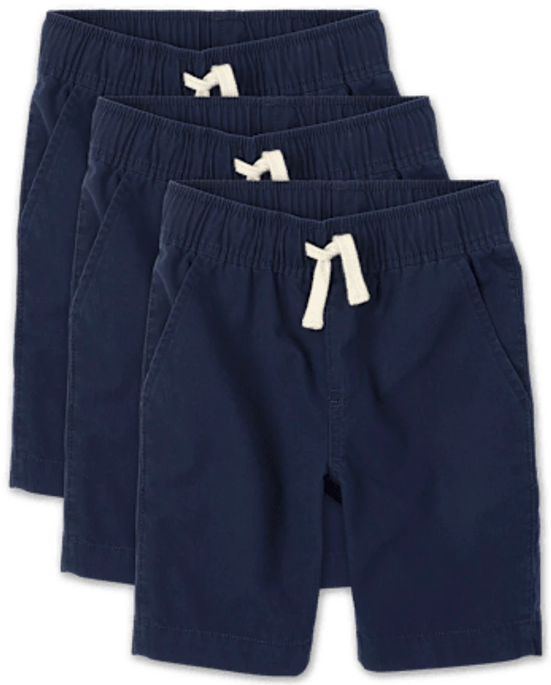 Boys Pull On Jogger Shorts 3-Pack