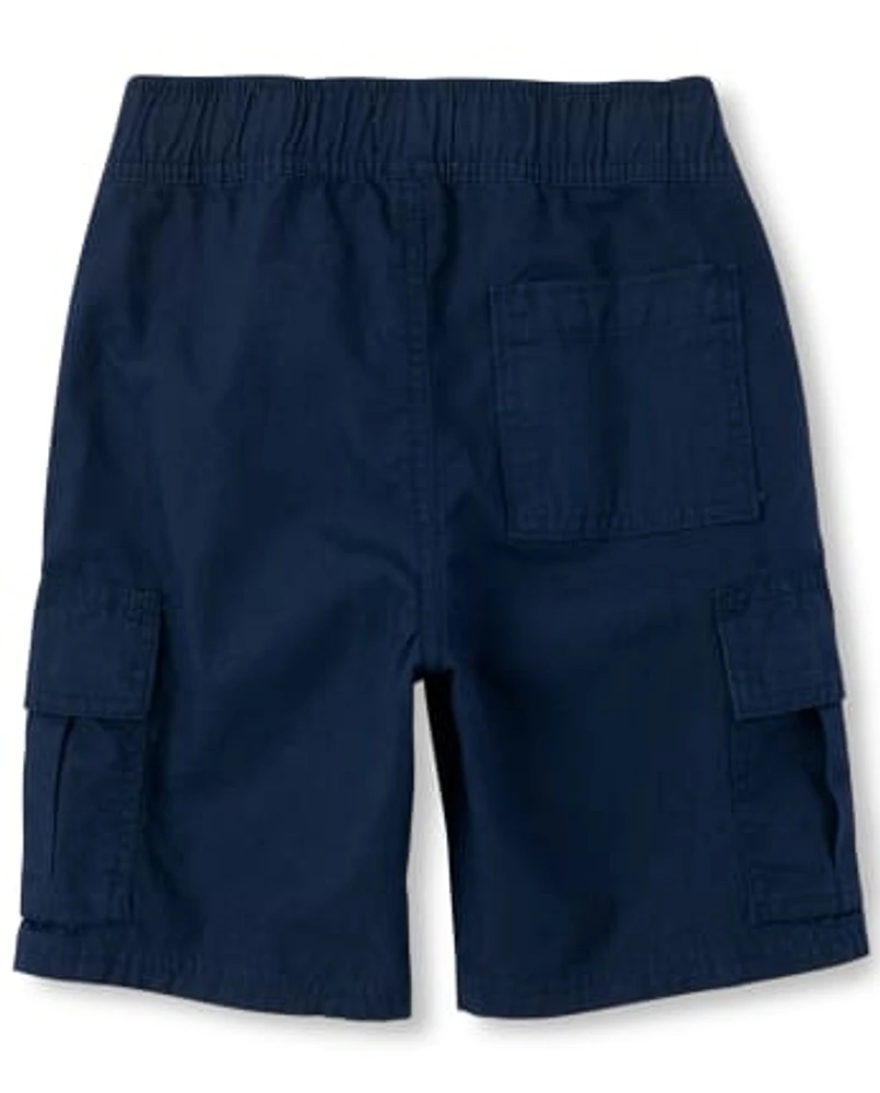 Boys Pull On Cargo Shorts 4-Pack