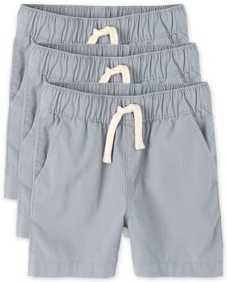 Toddler Boys Pull On Jogger Shorts 3-Pack