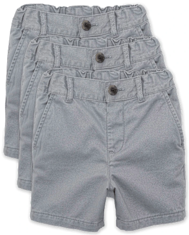 Baby And Toddler Boys Uniform Chino Shorts -Pack