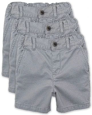 Baby And Toddler Boys Uniform Chino Shorts -Pack