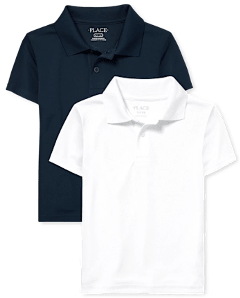 Boys Uniform Performance Polo 2-Pack