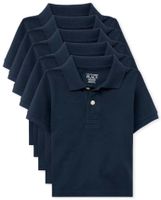 Toddler Boys Uniform Pique Polo 5-Pack