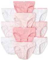 Girls Striped Underwear 10-Pack
