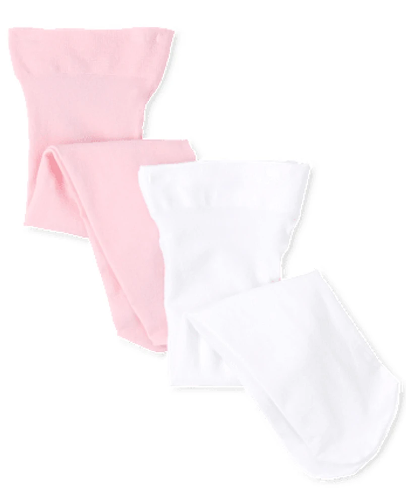 Lot de 2 collants bébé fille