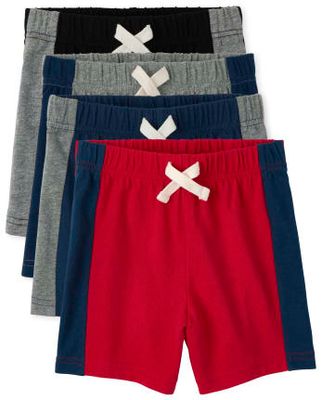Baby And Toddler Boys Side Stripe Shorts 4-Pack - multi clr