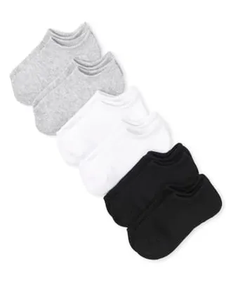 Unisex Kids Low Ankle Socks 6-Pack