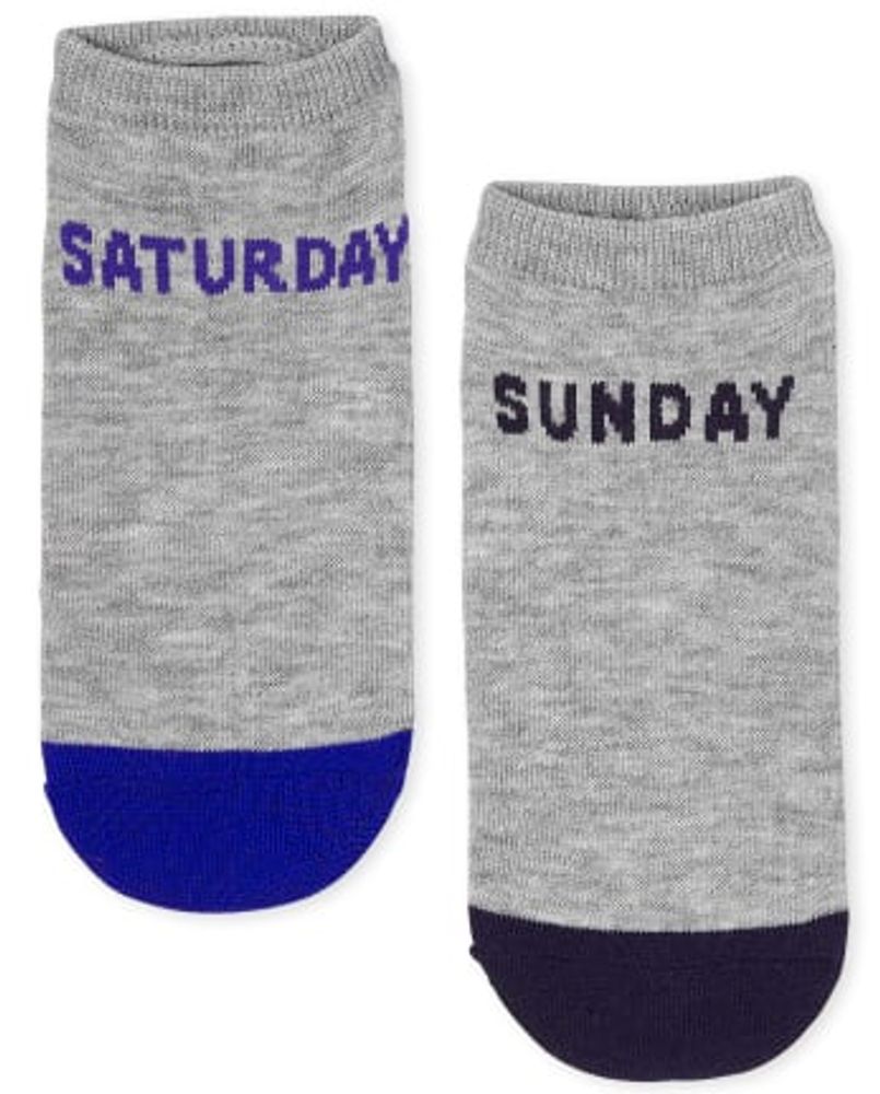 Unisex Kids Days Of The Week Ankle Socks 7-Pack