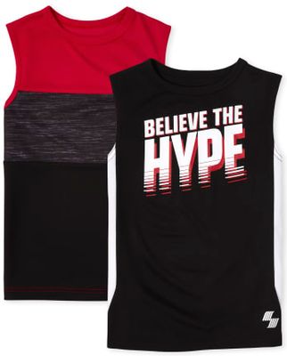 Boys Performance Muscle Tank Top 2-Pack