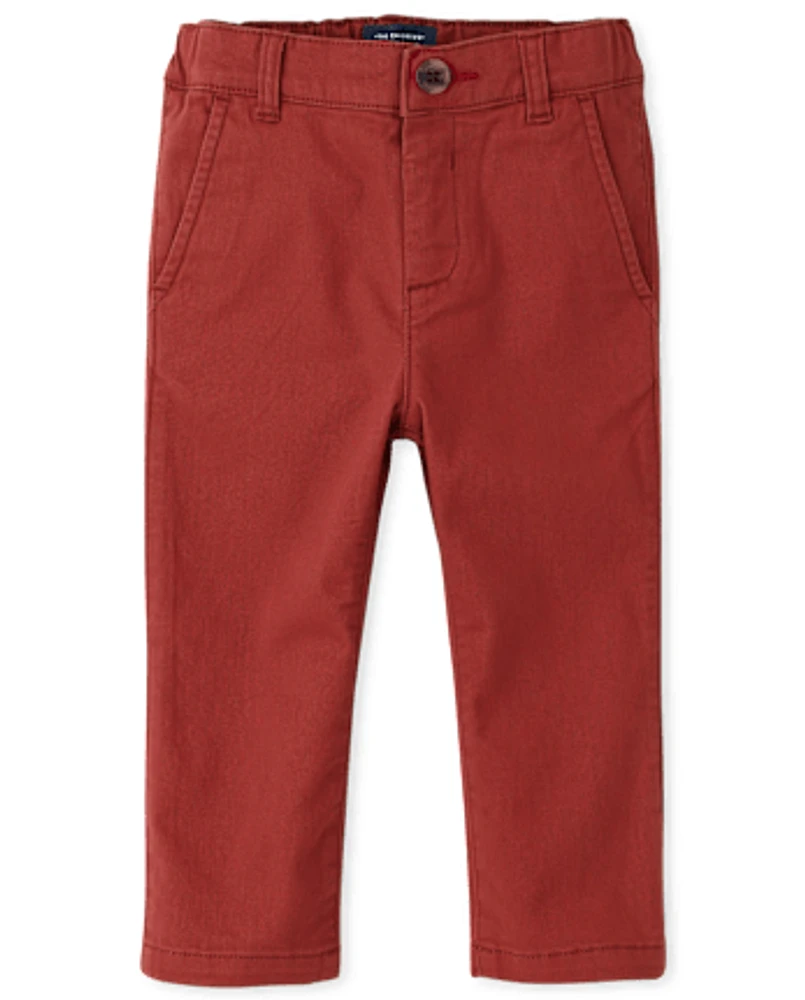 Baby And Toddler Boys Uniform Skinny Chino Pants
