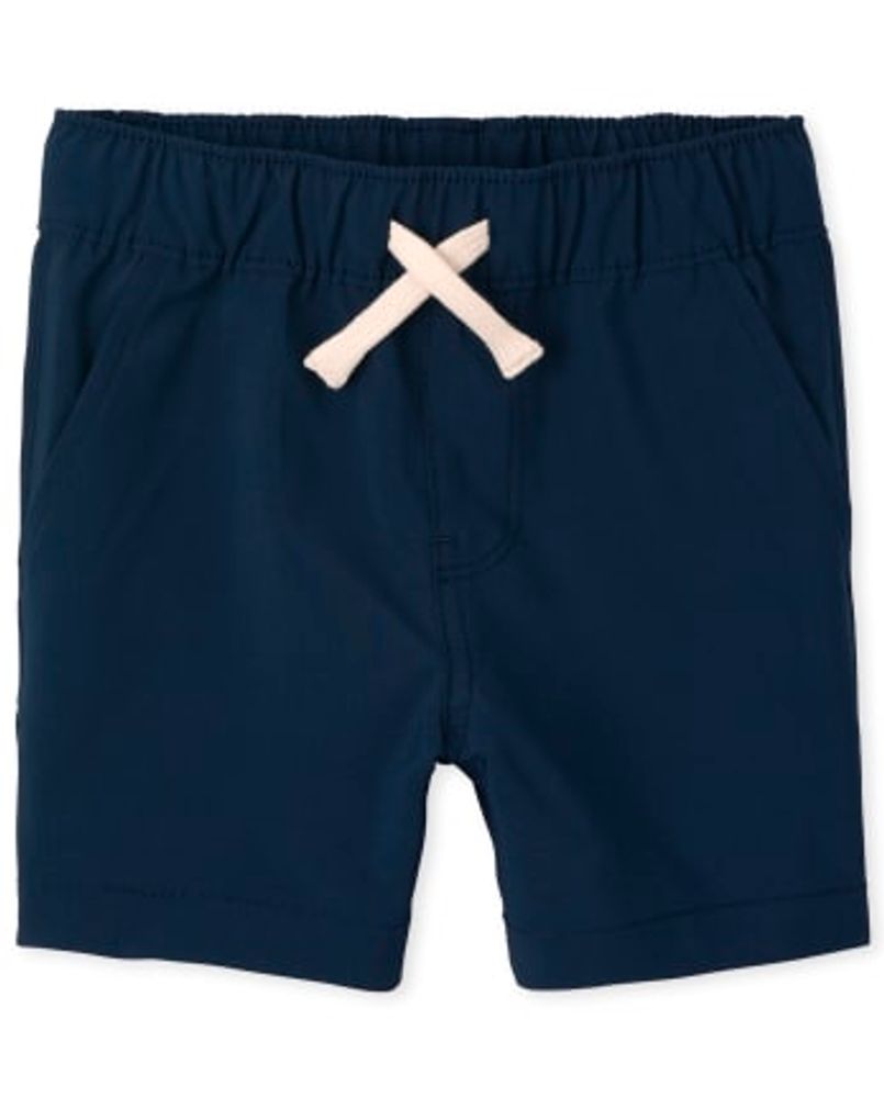 Baby And Toddler Boys Quick Dry Pull On Jogger Shorts - flax