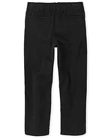 Pantalon chino décontracté en coton extensible pour garçon